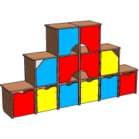 Стенка «Кубик-рубик»