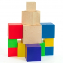 Куб деревянный