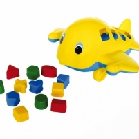 Игрушка Самолет «Кит» с 10 логическими фигурами