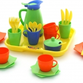 Набор детской посуды «Алиса» с подносом на 4 персоны
