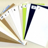 Раздаточные образцы бумаги и картона (15 видов)