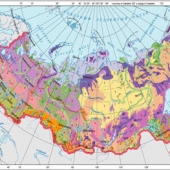 Климатическая карта Мира глянцевое 1-стороннее ламинирование