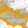 Карта Римская империя в 4-5 веках глянцевое 1-стороннее ламинирование