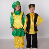 татарский народный костюм (мальчик): рубаха, штаны, жилет, головной убор