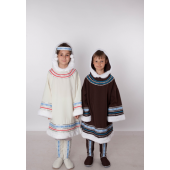 костюм северных народностей  (девочка): малица, унты, головной убор