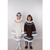 костюм северных народностей  (мальчик):  малица, унты, головной убор