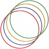 Обруч гимнастический  Стандарт(цветной)  диаметр 90см