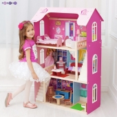 Кукольный домик для Барби «Вдохновение»(16 предметов мебели,2 лестницы)