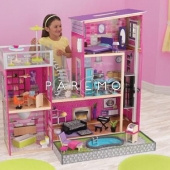 Дом мечты Барби «Глянец», с мебелью 35 предметов и бассейном