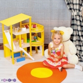 Кукольный домик «Солнечная Ривьера» с мебелью 21 предмет