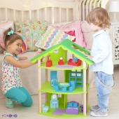 Кукольный домик «Фиолент» с мебелью 14 предметов