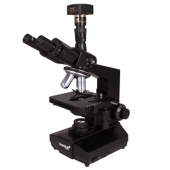 Микроскоп лабораторный LEVENHUK D870T, 40-2000 кратный, тринокулярный, 4 объектива, цифровая камера 8 Мп