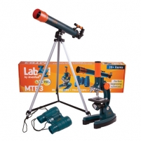Набор LEVENHUK LabZZ MTВ3: микроскоп 150-900 кратный + телескоп, рефрактор, 2 окуляра+бинокль 6х21