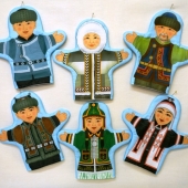 Набор рукавичек «Семья якутская», 6 шт