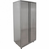 Шкаф для хлеба двери распашные нерж (7 направл для лотков), разборной (820х560х1800(1820) мм