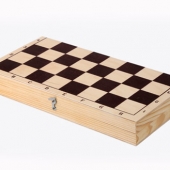 Шахматы обиходные лакированные с доской 290*145*38