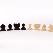 Фигуры шахматные к настенной демонстрационной доске (магнитные)