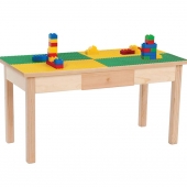 Стол Лего 24 с ящиком деревянный