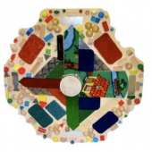 Тактильный диск с декоративными элементами (диаметр 100см)